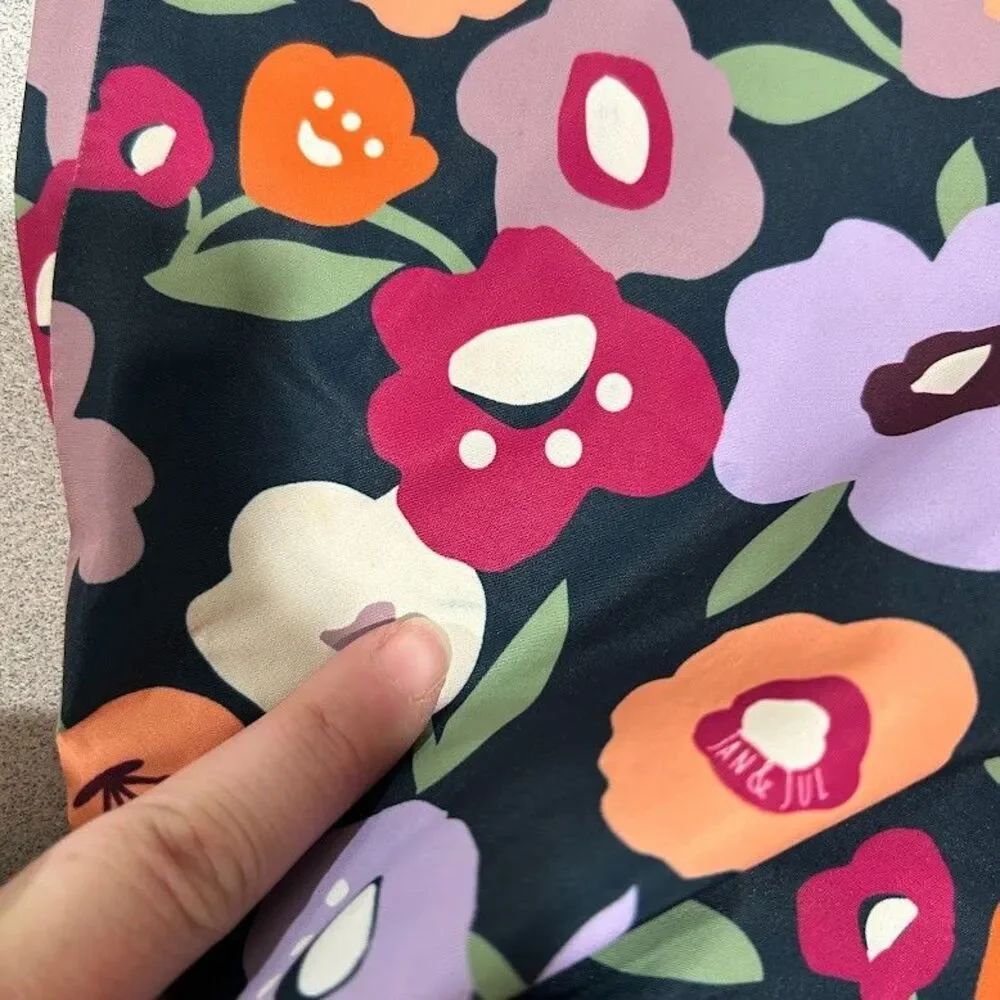 Jan & Jul Single Layer Rain Pants Girls 6Y Floral Print Puddle Dry Waterproof